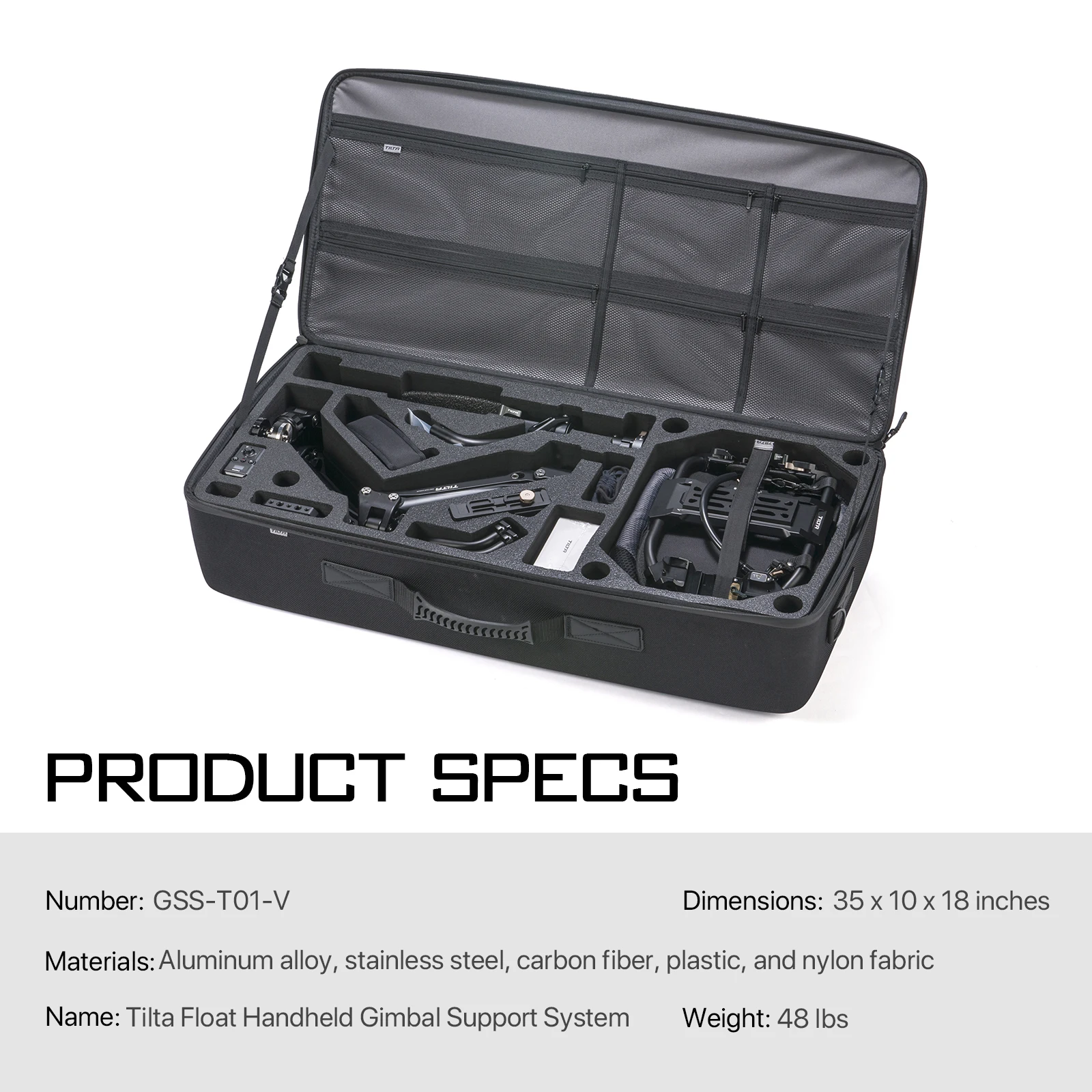 TILTA Float GSS-T01-V ручная система поддержки Gimbal для DJI RS2 RS3 pro RONIN S2 Eco System Handheld |