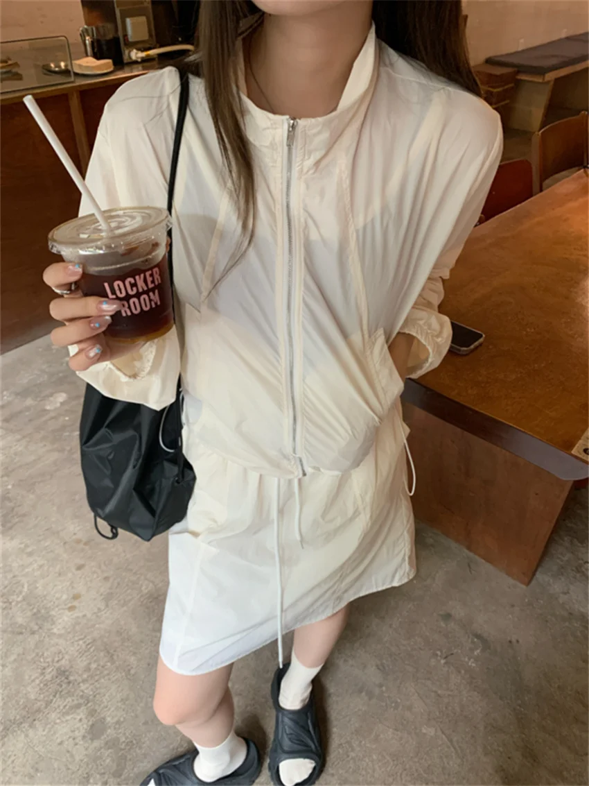 Женские дорожные повседневные Костюмы PLAMTEE 2024 Модные свободные солнцезащитные