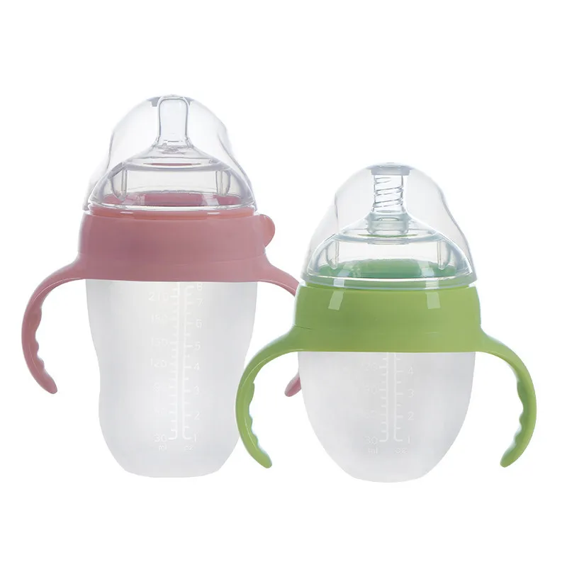 

Milk Bottle Baby Feeding Bottle Mamadeira 250ml Silica Gel Solid Latex Free