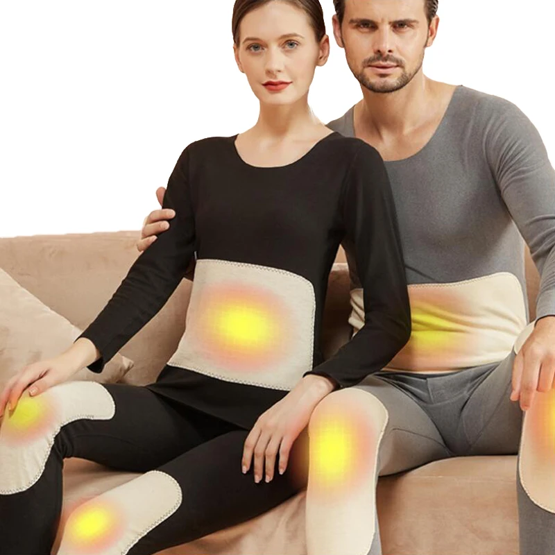 

Winter Warm Women Thermal Underwear Seamless Men Silk Patch Velvet Thermal Long Johns Men Thick Cationic Silk Patch Thermal Suit