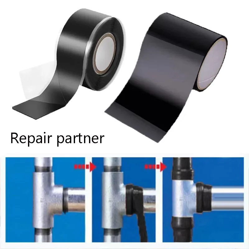 

Super Strong Stop Leaks Seal Repair Tape 1/0.5M Waterproof for Quick Stop Self Fix Self Adhesive Tape for Sink Water Pipe