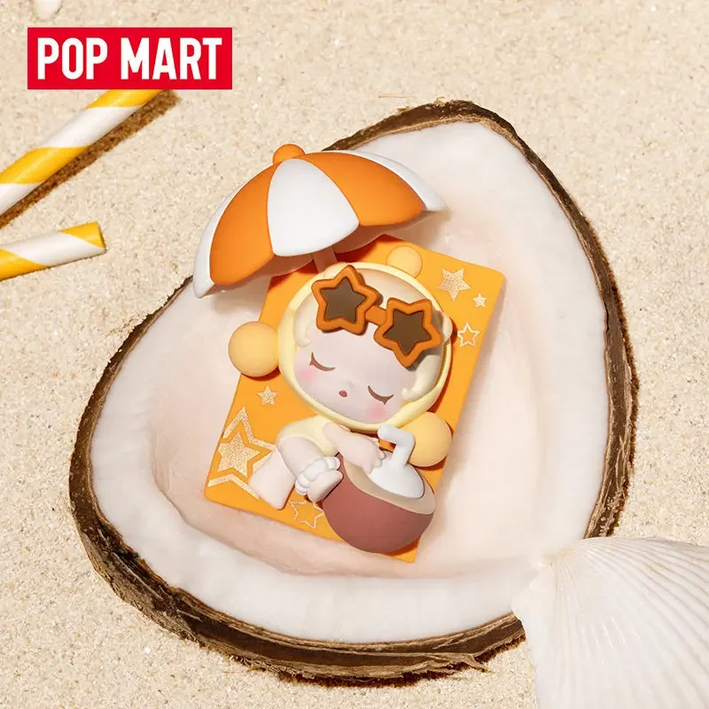 POPMART POP BEAN Island Vacation Series: Магнит на холодильник, оригинальная игрушка-сюрприз в закрытой упаковке, кавайная аниме-фигурка, таинственная коробка-сюрприз (art.: 3920dbe762fb2) - 3920dbe762fb2