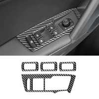 carbon fiber window lift switch panel cover trim decorative for tiguan l 2017 2021 interior accessories