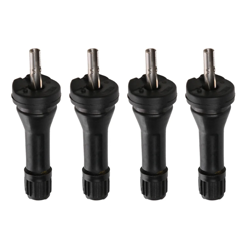 

Tyre Stem Valve Stems Snap In TPMS Tyre Pressure Sensor Valve 4pcs Black Caring Plastic Durable For Nissan Qashqai