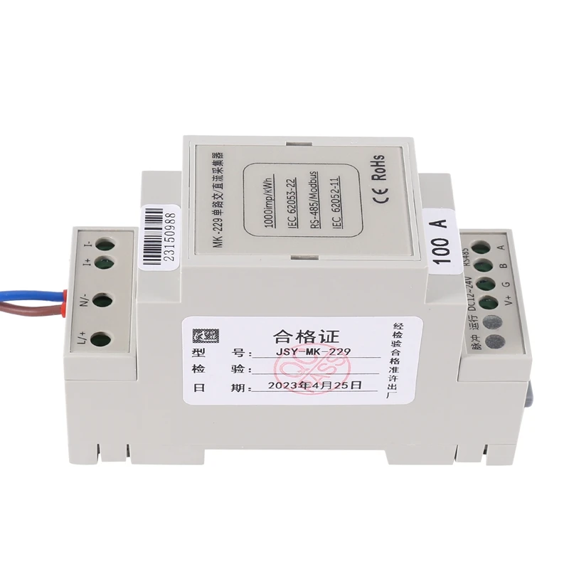 Однофазный счетчик электроэнергии ваттметр постоянного/переменного тока