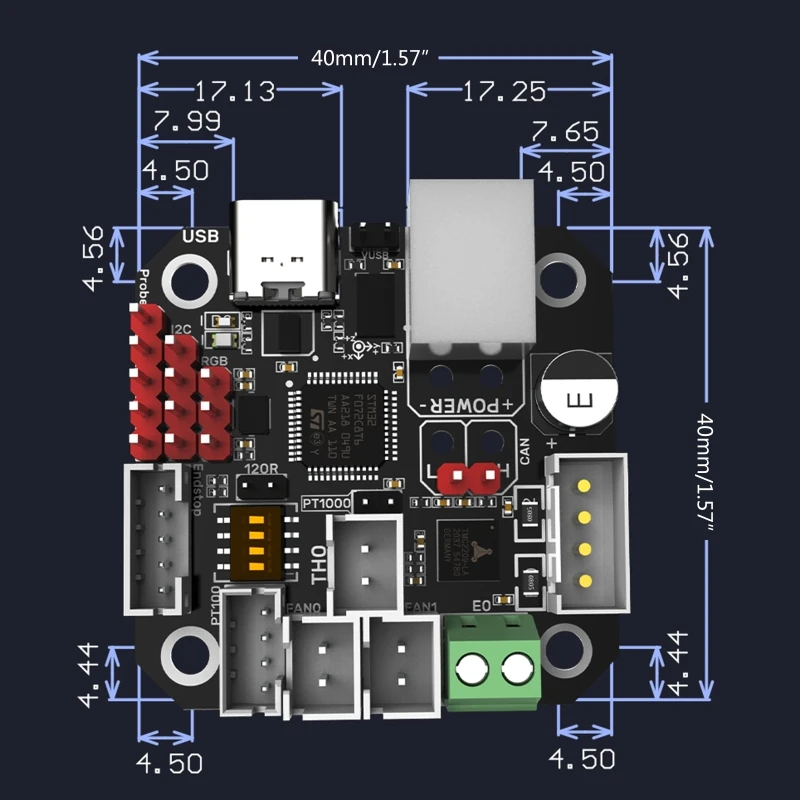BIGTREETECH EBB36/42 U2C CAN-интерфейс для 36 шаговых двигателей Klipper прошивка Voron детали