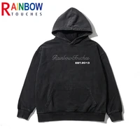 rainbowtouches washed hoodie men high street knight fashion graphic print vintage anime hoodie hip hop unisex superior quality