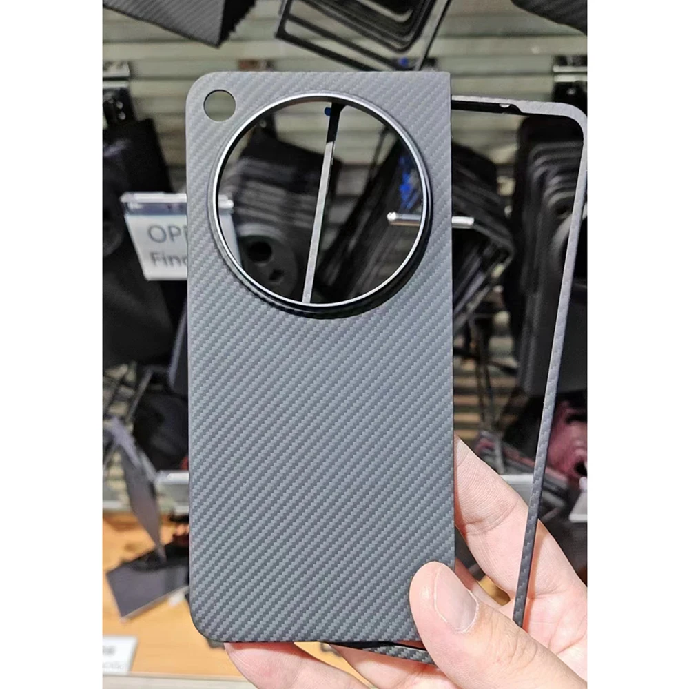 

Smhdmy Magsafe 600D Real Aramid Carbon Fiber Protector Phone Case Cover For OPPO Find N3 5G Fold Global Bumper Capa Business