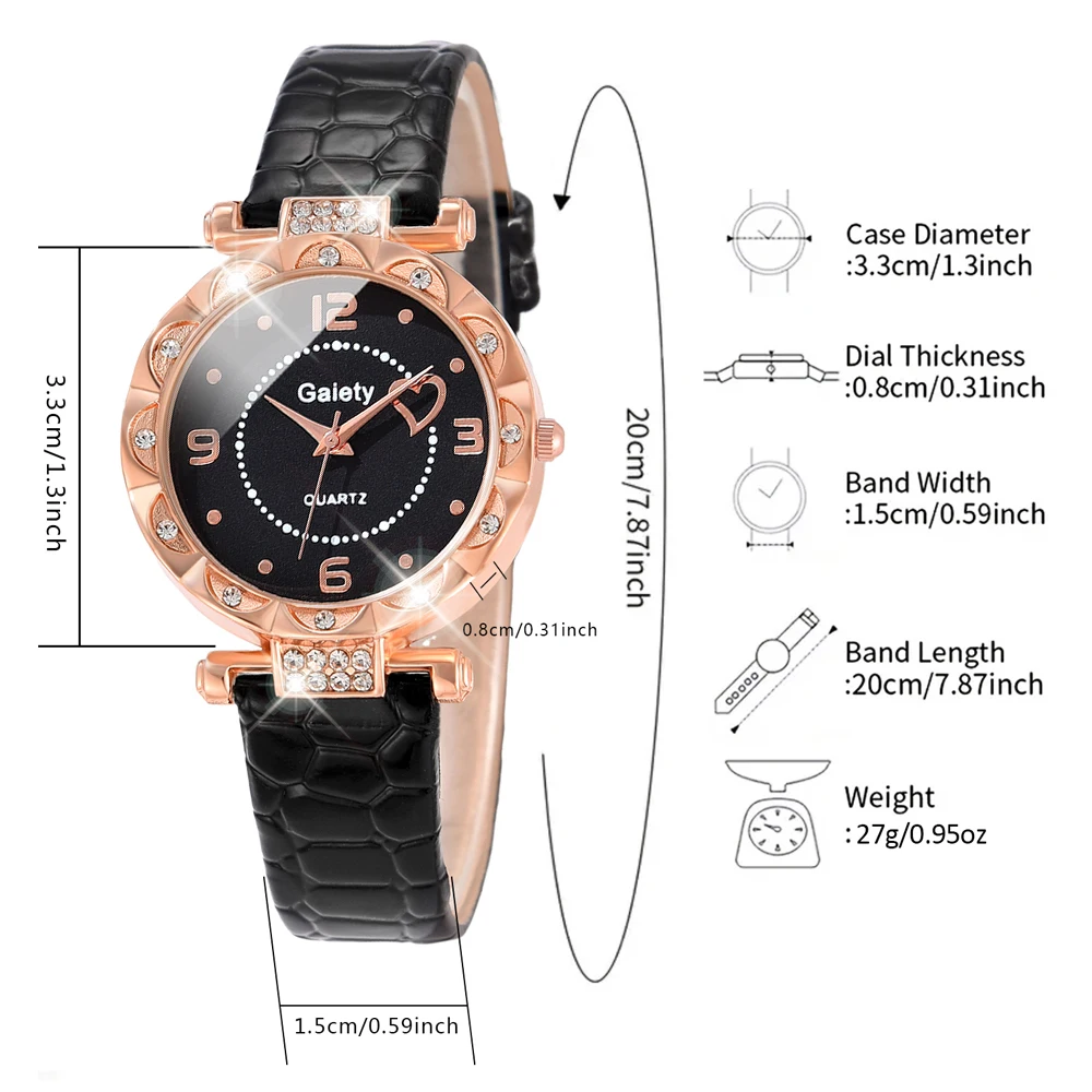 1 шт. GAIETY простые роскошные часы Love Element повседневные Модные кварцевые