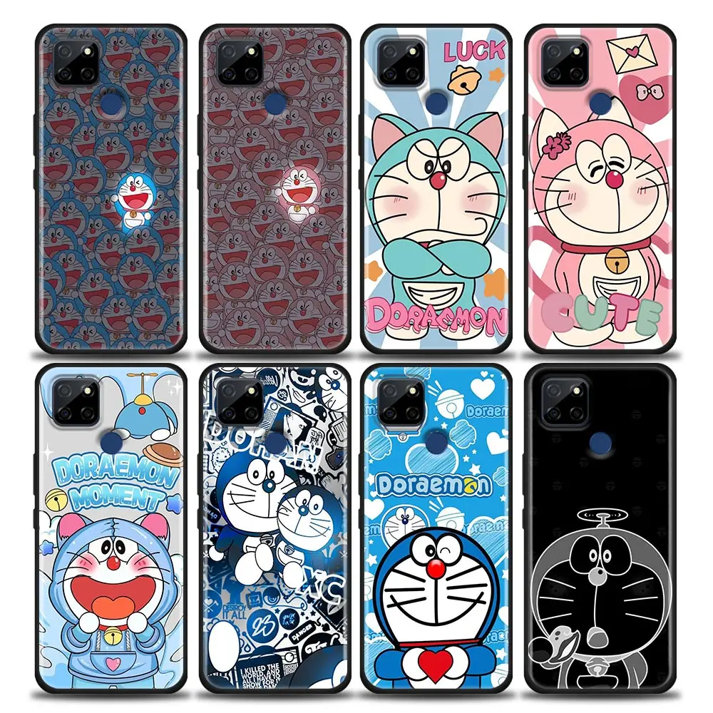 

Anime Blue D-Doraemon Cat Cover Phone Case For OPPO Realme X50 XT X 11 10 9 9I 8 8I 7 6 Pro Plus 5G Case Funda Coque Shell Capa