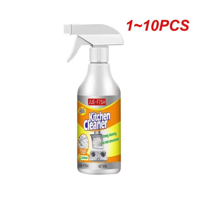 

1~10PCS 60ml Foam Cleaner Kitchen Grease Cleaner Stain Remover Degreaser Spray Foam Cleaner Kitchen Home Cleaning Products