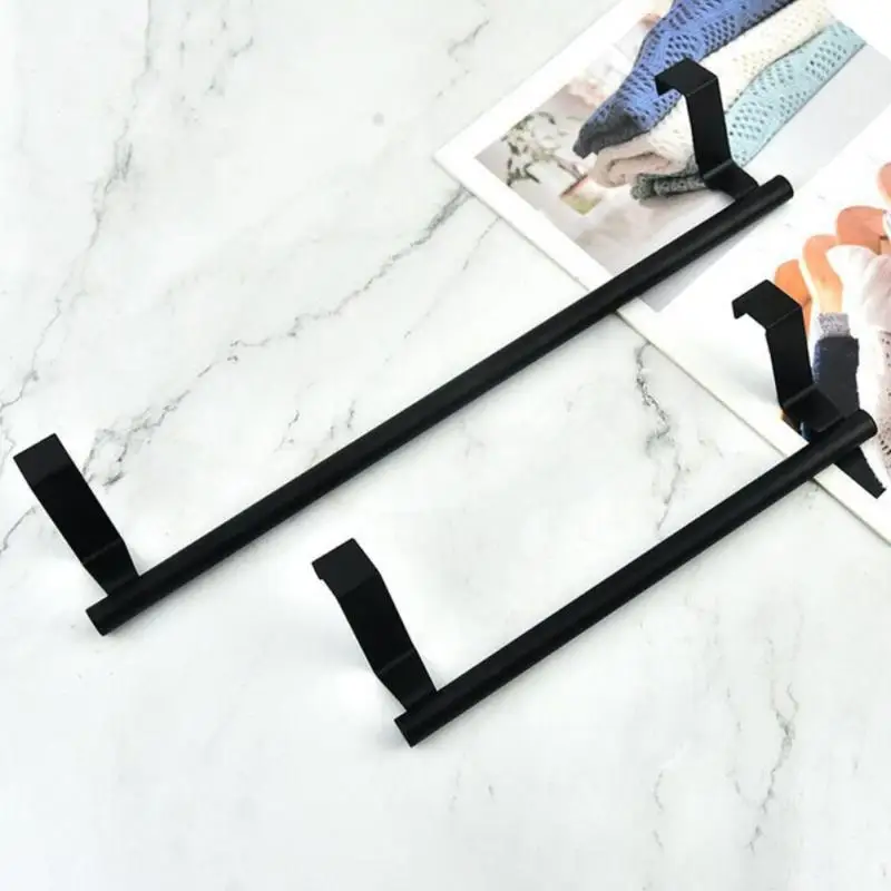 

Household Organizer Wall Shelf Stainless Steel Hanging Holder Practical Multi-functional Towel Rack Towel Bar Punch-free