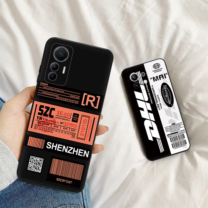 Противоударный мягкий чехол для телефона Xiaomi 12T 12X 13Lite Redmi Note 12 4G 5G 12s 13 Pro 12c 13c