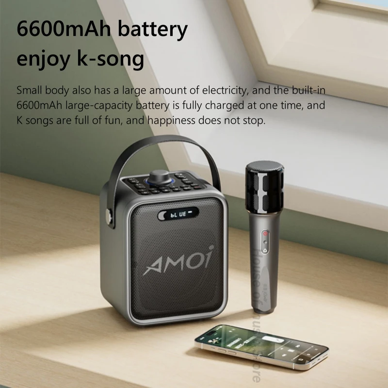 Новые маленькие портативные Bluetooth-колонки для домашнего пения KTV уличный