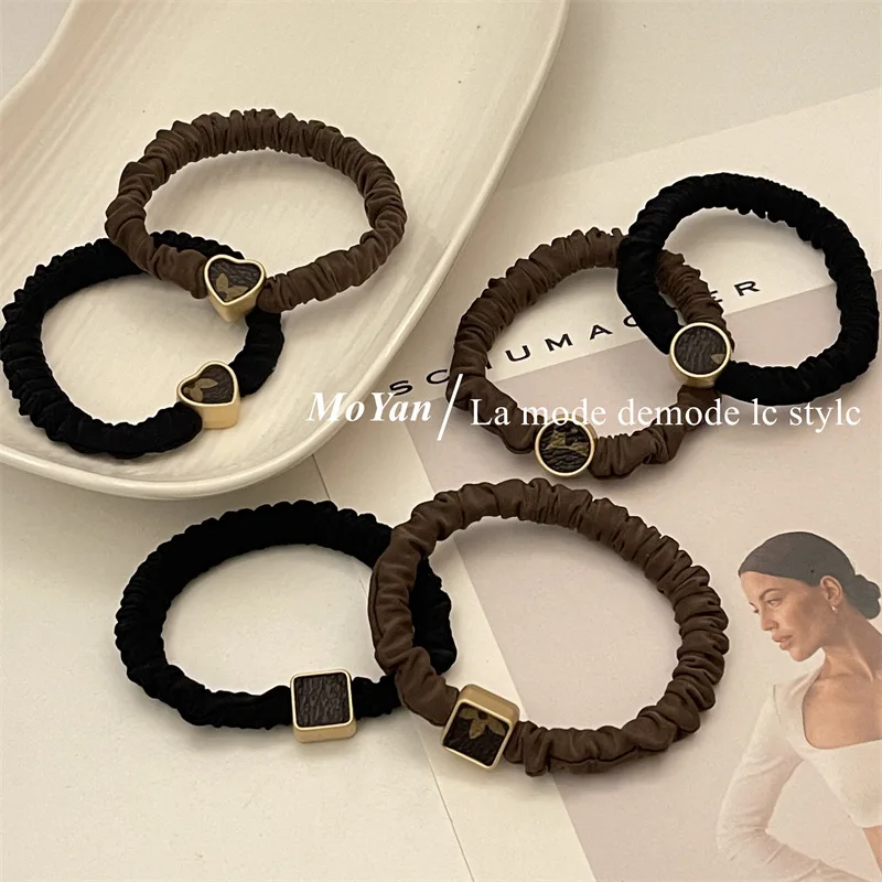 

Delicate Small Intestine Scrunchie High Elastic Durable Rubber Band Female Tied Hair Rope Headwear Fashion Temperament Tied Pon