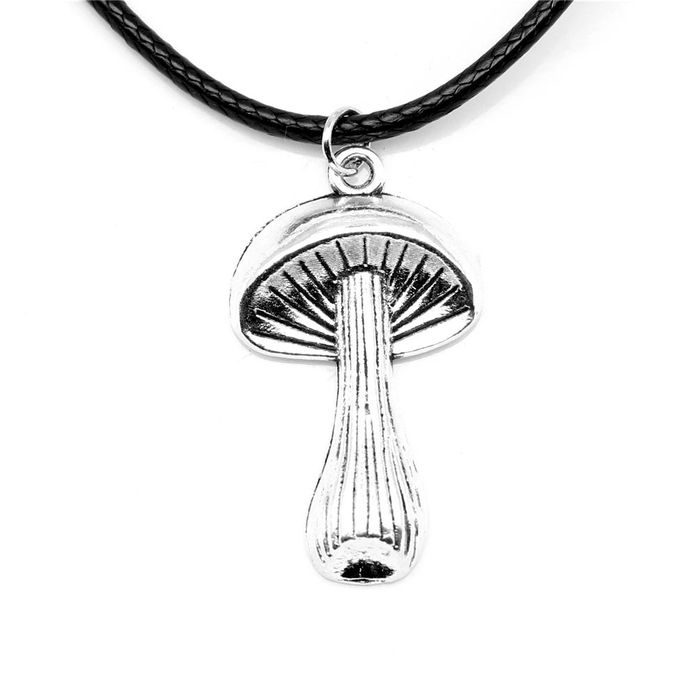 1 шт., цепочка для шеи в форме гриба, 19x33 мм