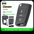 DIY ключ OEM для Volkswagen MQB для Golf 7 2014-2017 Tiguan 2015-2018 дистанционный ключ 434 МГц ID48 5G0959752BA  5G0 959 752BA HU66