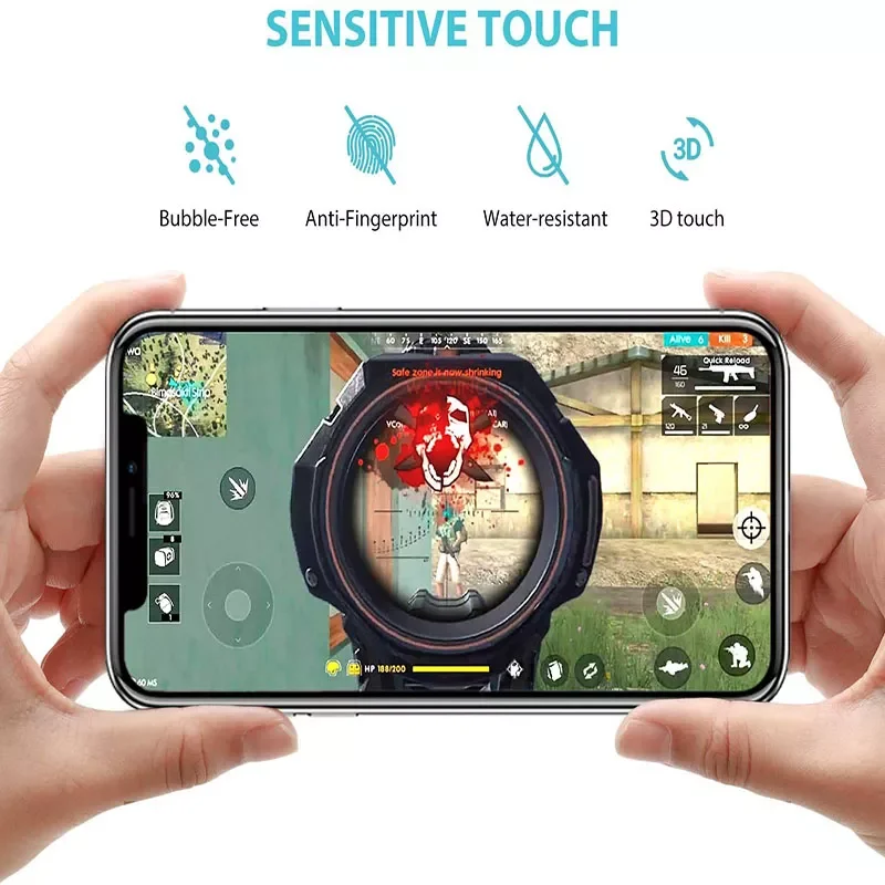 1-2PCS Private Screen Protector for IPhone 12Pro Max X XS MAX XR 11 13 6s 7 8 Plus  Anti-Spy Tempered Glass Privacy Glass