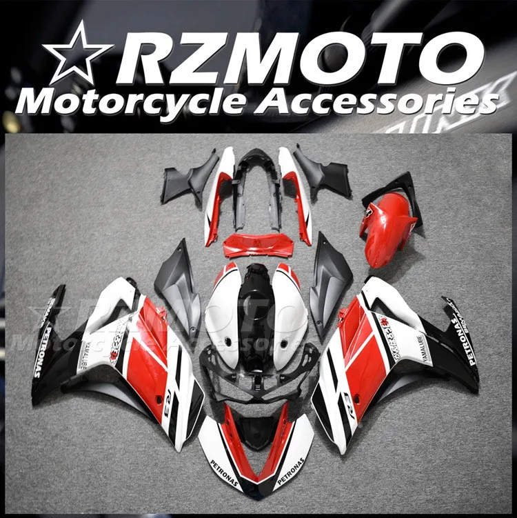 

4Gifts New ABS Fairings kit for YAMAHA YZF-R3 15 16 17 18 YZF-R25 R3 R25 2015 2016 2017 2018 Bodywork set Red White