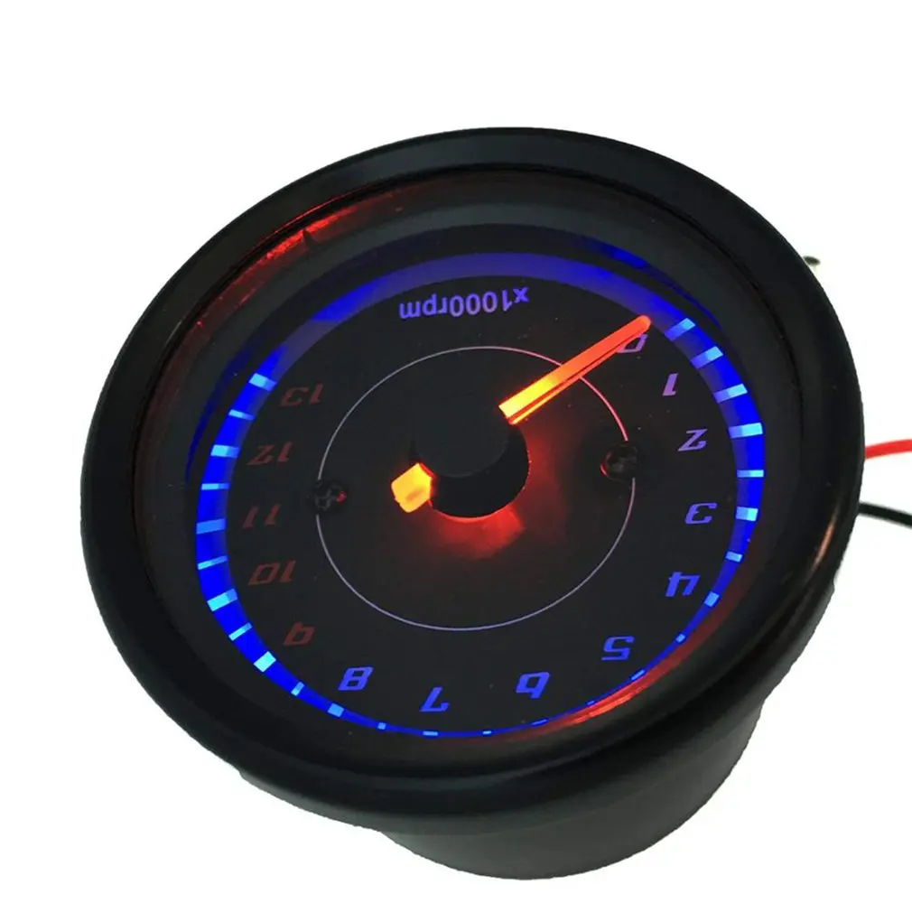 

Universal 13000 RPM Motorcycle Tachometer Electronic Tach Meter Speedometer Gauge LED Backlight Motorcycle Tachometer Meter