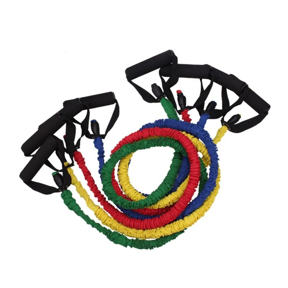 Йога Упражнения Тренировки 11 шт./компл. TPE Эспандеры Подтягивающий шнур