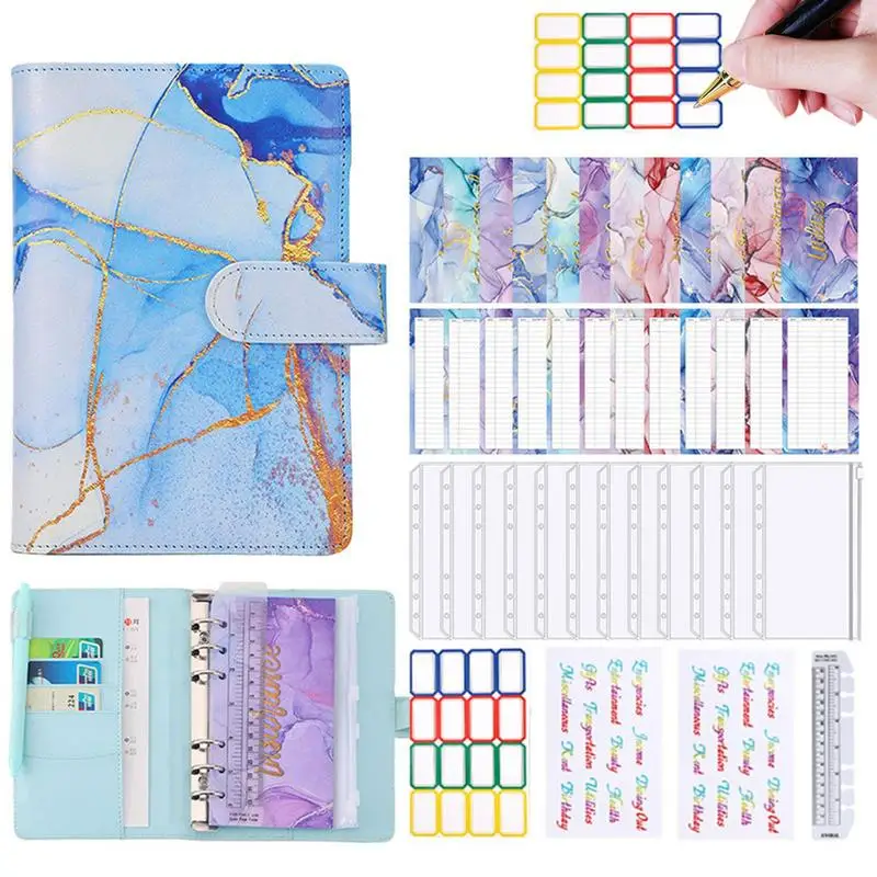 

A6 Cash Budget Binder Money Saver Cash Binder Colorful A6 Savings Bill Money Binder Budget Planner With Credit Card Passport &