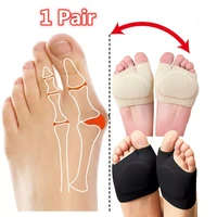 2pcs forefoot pad toe corrector orthotics feet foot care bone thumb adjuster correction soft pedicure socks bunion straightener