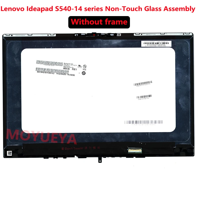 

14" FHD 1920*1080 B140HAN03.5 5D10S39561 LCD Display Screen For Lenovo Ideapad S540-14IWL 14IML 14API Non-Touch Glass Assembly