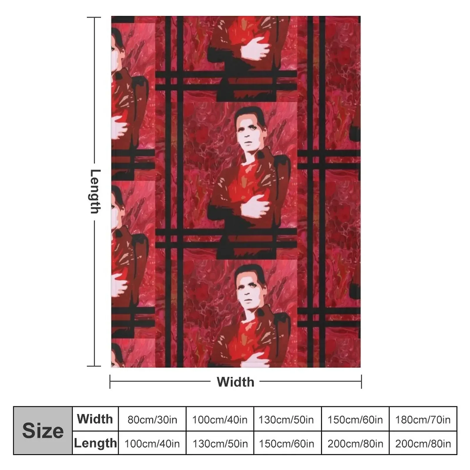 Gary Numan - Koc Throw Blanket Фланелевые декоративные одеяла