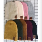 Шапка-бини, детская шапка с помпоном, зимняя детская шапка, вязаная Милая шапка для девочек и мальчиков, повседневная однотонная шапка для девочек, детская оптовая продажа, осенняя одежда