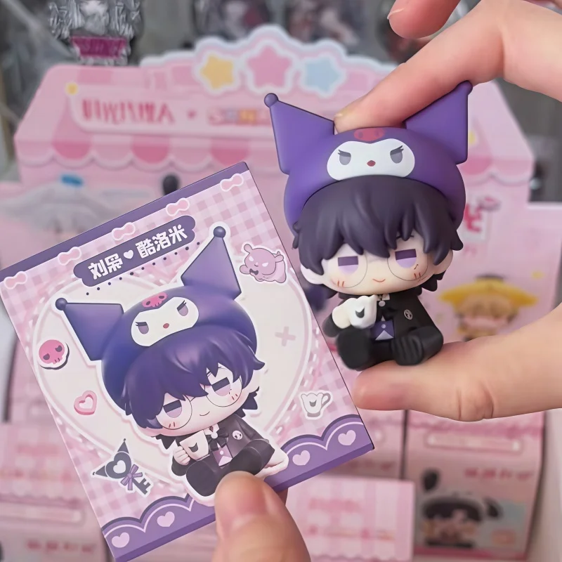 Фото Набор мини-фигурок Link Click X Sanrio Sweet Moments Series: милые аниме-персонажи, украшения для рабочего стола, модели-игрушки, сюрприз, подарок на день рождения №5