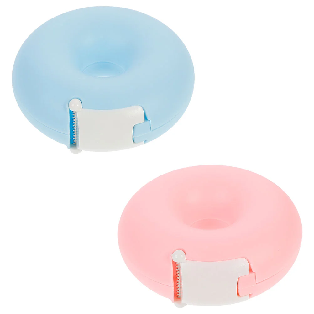 

2 Pcs Sticky Tape Dispenser Desk Lash Tool Cello Cutters Eyelash Tools Masking Cutting Gadgets School