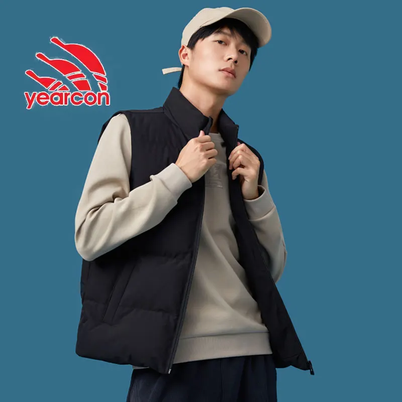 YEARCON down Vest Men's 2024 Winter New Thickened Comfortable Warm Sports Top 5442623