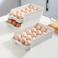 stackable egg storage box refrigerator storing container eggs tools racks plastic fresh egg shelf kitchen accessories