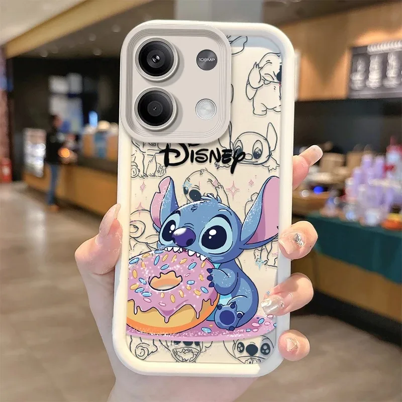 Фото Чехол Kawaii Disney Funda Donut Stitch для Xiaomi Redmi Note 14 13 12 Turbo 11S 4G 11 10 Pro Plus 9 14C 13C 12C 9C A2 A1 №3