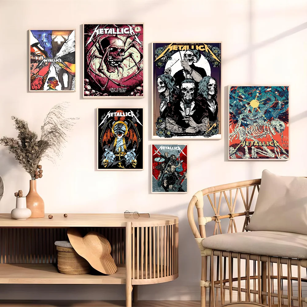 Группа M-METALLICA DIY липкий плакат водостойкая бумажная наклейка кофейня бар