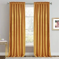 luxury pink velvet curtains for living room bedroom green soft velvet panels light blocking energy efficient warm gold
