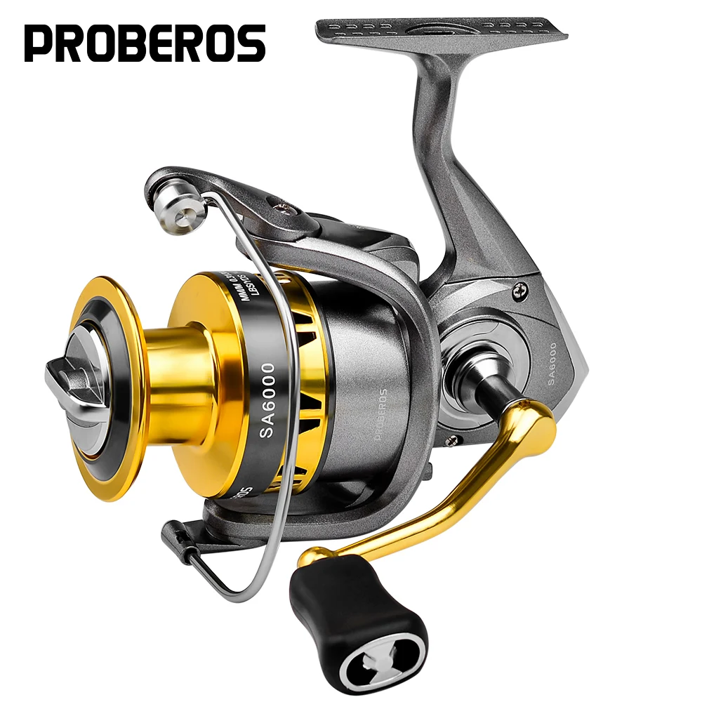 

Спиннинговая катушка PROBEROS 5,1: 1 5,2: 1, высокоскоростная Рыболовная катушка серии 1000-6000, рыболовная катушка с ЧПУ, металлическая катушка, рыболовные снасти