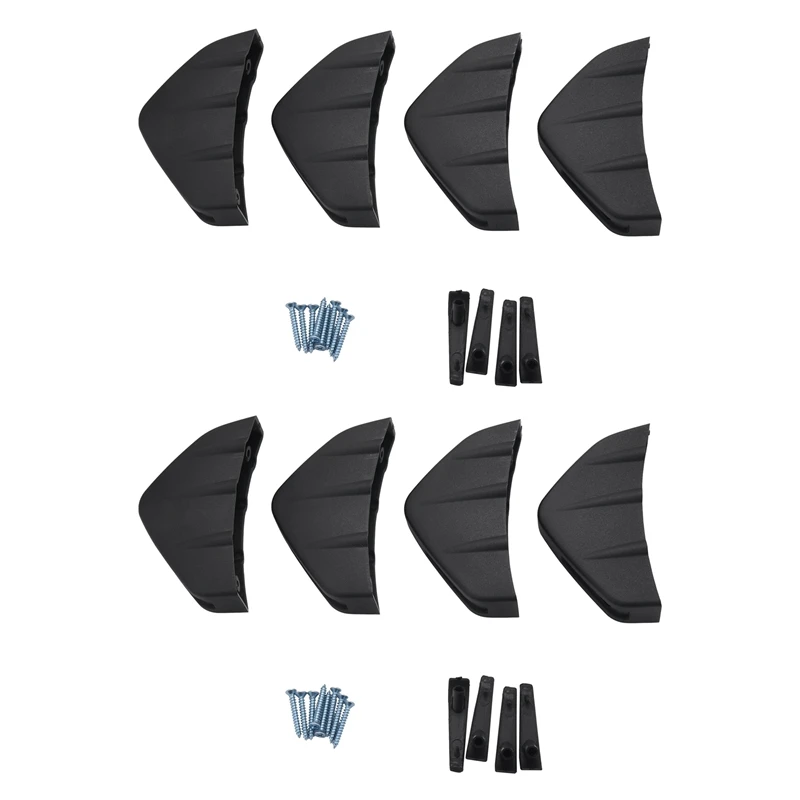 

8Pcs Universal Car Rear Bumper Lip Diffuser Shark Fin Style Car Back Bumper Spoiler Lip Splitter Car-Styling Accessories
