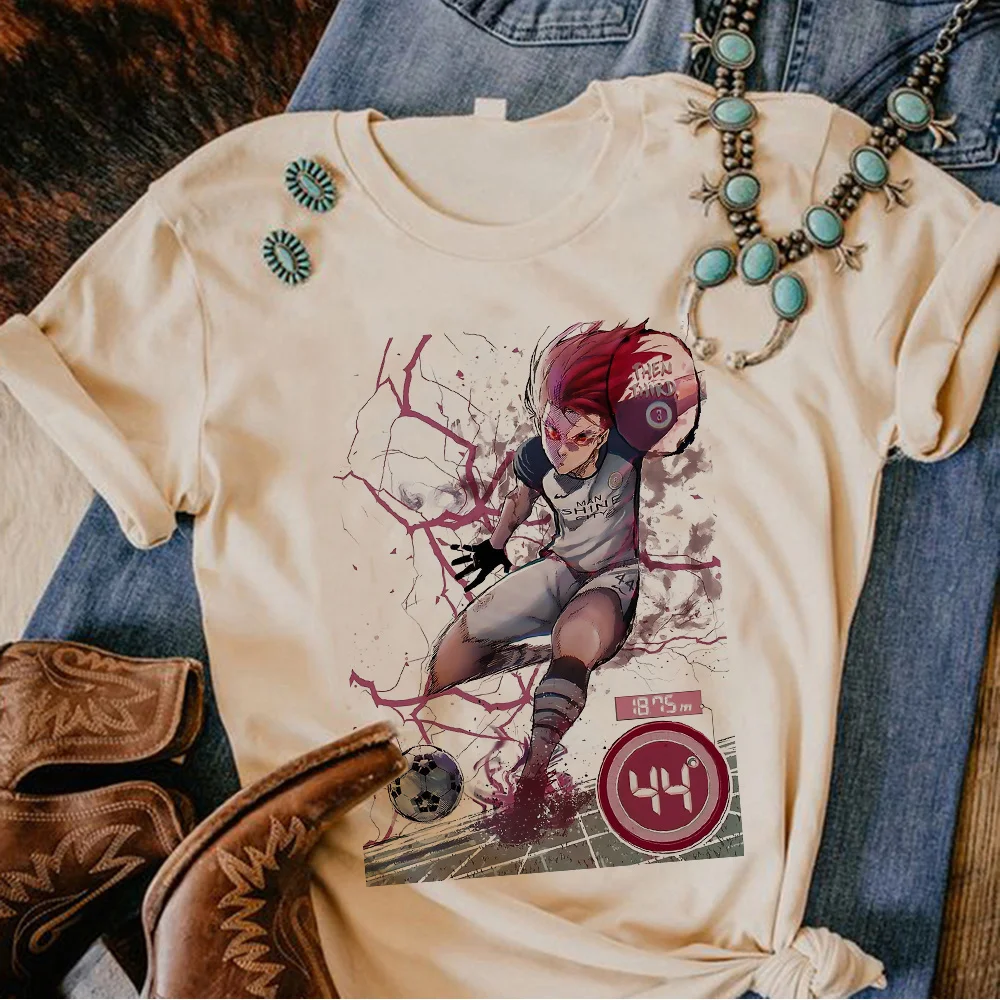 

Blue Lock tshirt women comic manga harajuku tshirt female comic clothes