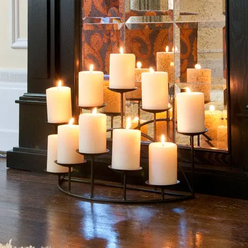 

10-Candle Candelabra, Black