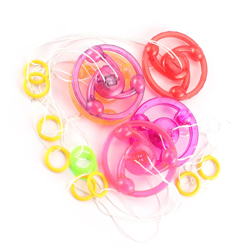 

10 шт. детский маховик с мигающим гироскопом, ручной кабель, крутящийся на шнурке, новинка, Детская развивающая забавная игрушка, вечерние