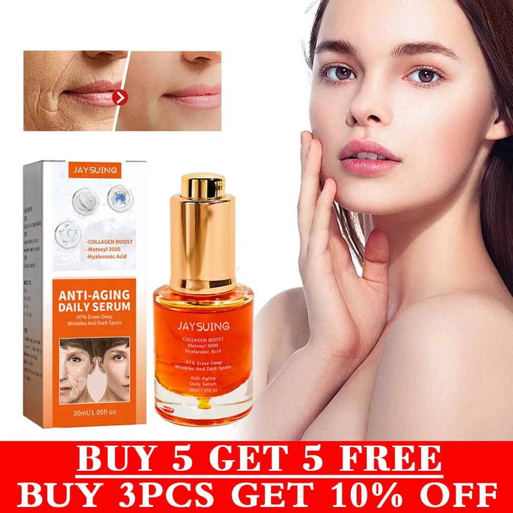 Collagen Wrinkle Remover Face Serum Lifting Firming Fade Fine Lines Essence Anti-aging Whitening Moisturizing Repair Skin Care