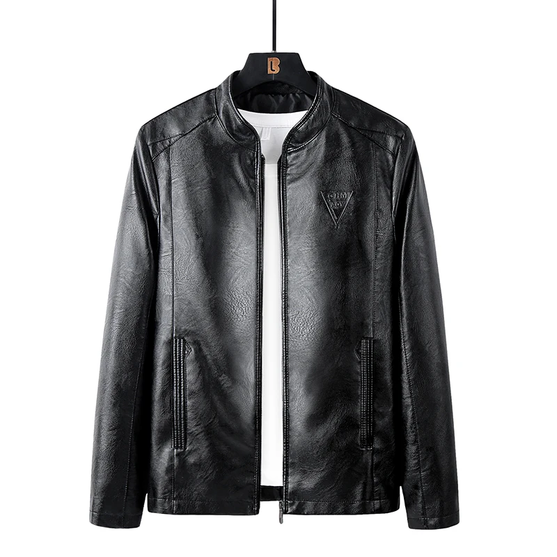 

Thickened Street Quality Multi-pocket Leather Outdoor Jacket Men's Zipper Coat