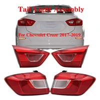 tail light assembly with bulb for chevrolet cruze 2017 2018 2019 rear brake light stoplight reversing lampshade 1pcs