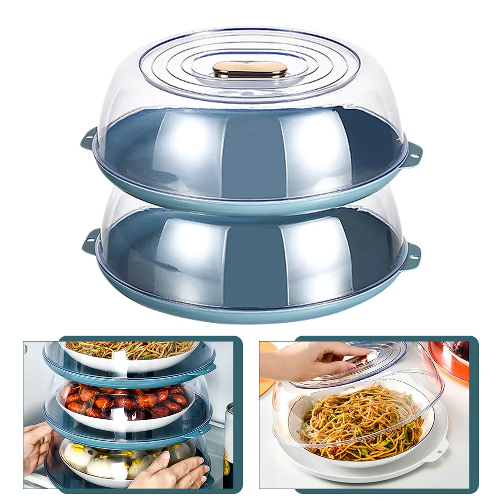 

Clear Food Cover Stackable Plate Cover Microwave Plastic Food Cover for Home