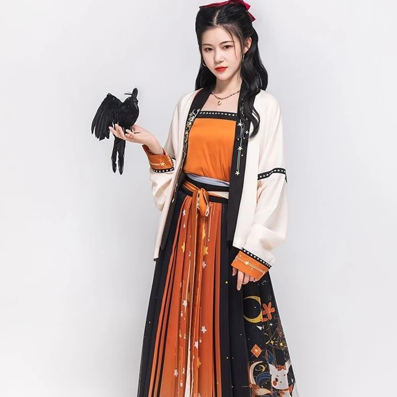 Lanshan Pavilion Moonlit Rabbit Hanfu женская песня вышитые рукава для самолета вытираемый