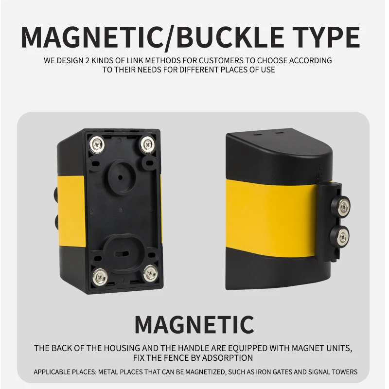 Новый стиль без входа АБС-пластик контроль толпы настенные выдвижные поясные