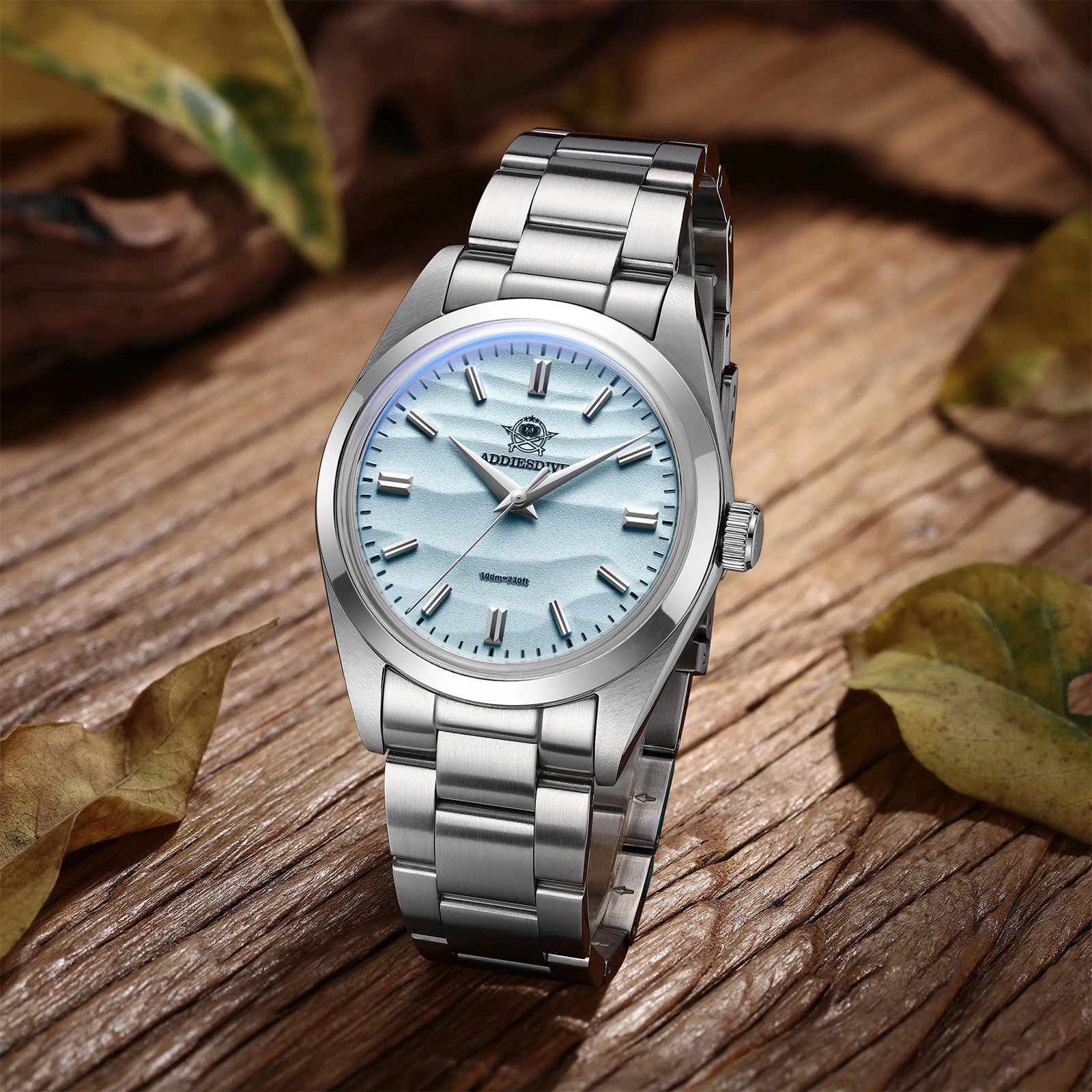 Фото ADDIESDIVE AD2030 Мужские часы 36 мм из нержавеющей стали Reloj Hombrel Dive Кварцевые часы Bubble Pot Крышка Стеклянные наручные часы Montre Homme №5