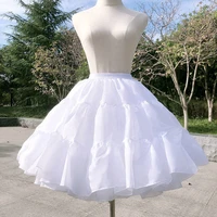 houzhou lolita underskirt kawaii women skirt support white cosplay petticoat japan preppy style cute black ruffle fashion girl